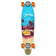 Yocaher New VW Vibe Beach Series Longboard Complete Cruiser and Decks Available for All Shapes (Complete-Kicktail-Blue)