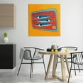 thumbnail image 4 of Stupell Industries Contemporary Bright Hued Sardine Can Canvas Art, 36 x 36, by Carrie Cantwell, 4 of 8