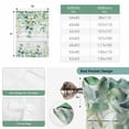 thumbnail image 6 of Green Tie Up Curtains for Windows, Adjustable Balloon Window Shades, Eucalyptus Leaves Kitchen Window Treatments Farmhouse Short Curtains with Rod Pocket 42"x45", 6 of 8
