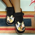 thumbnail image 5 of Women Fashion Waterproof Snow Boots Female Comfort Cartoon Cat Printed Leather Button Casual Flat Ankle Boots, 5 of 9