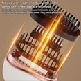 thumbnail image 5 of Cepillo alisador de pelo inalámbrico, calentamiento rápido en 30 segundos, peine de cerámica, recargable, tamaño viaje, blanco., 5 of 5