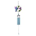 thumbnail image 2 of Carillon Éolien Peint en Verre k ingfisher en Fer Forgé pour Cour et Balcon, 2 of 6