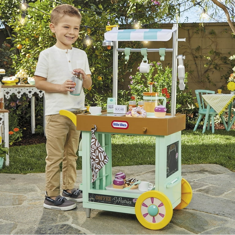 Little Tikes 2 in 1 Caf Cart Pretend Food Cooking Toy Role Play