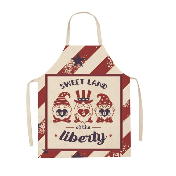 Giyblacko Tablier de Cuisine Sans Manches pour Tablier de Cuisine et Tablier oversleeve American Independence Day Home Party (1pc)