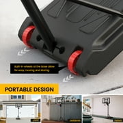 VIRNAZ 33 in. Portable Basketball Hoop & Goal System for Outdoor Indoor Court 5.5 - 9.5 ft. Easy Height Adjustable with Weight Bag