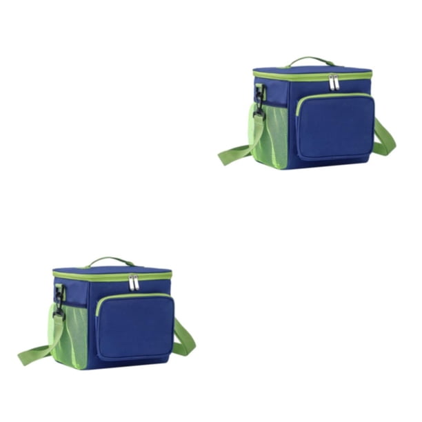 Wosthever Bolsa De Almuerzo Con Aislamiento De Poliéster Aislamiento Térmico Multifuncional Durable Fácil De Limpiar Bolsa De Almuerzo Cian cian 2piezas