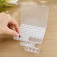 thumbnail image 5 of Storage Organizer 56 Compartment Clear Plastic Box White Portable for Small Parts Crafts Jewelry, 5 of 6