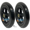 8 X 1" 5 SPOKE WHEEL WITH SOLID TIRE AND 1 1/2" HUB. 5/16" BEARINGS. PRICE FOR A SET OF 2