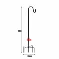 thumbnail image 2 of Shepherds Hook Outdoor Hook Shepherds Hook Heavy Duty Outdoor Shepherd Hooks With 5 Prong Base For Bird Feeder Lanterns Planting Hanger Weddings Decor, 2 of 8