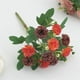 thumbnail image 4 of Flores artificiales, flores falsas, flores de imitación, juego de regalo para mujer, hermosas flores artificiales de seda falsas, ramo de boda de San Valentín, decoración nupcial, el soporte, 4 of 4