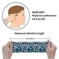 thumbnail image 4 of Lsque Dental Pattern Sweatbands Sports Headband for Men & Women - Moisture Wicking Athletic Cotton Terry Cloth Sweatband for Tennis, Basketball, Running, 4 of 9