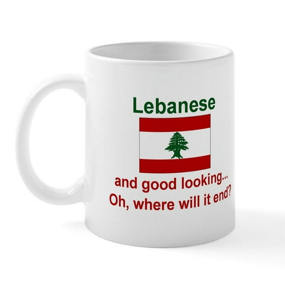 CafePress - Good Looking Lebanese Mug - 11 oz Ceramic Mug - Novelty Coffee Tea Cup