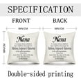 thumbnail image 5 of Grandma Pillow Case, Nana Gifts, Nana Pillow Cover- Grandma Gifts from Grandchildren, Granddaughter, Grandson- Great Grandma, Mimi, Gigi, Nona, Nana, Grandmother, Meme Gifts- Grammy Pillow Cover 18x18, 5 of 5