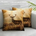thumbnail image 3 of Orinice Deer Graphic Decorative Throw Pillow Cover for Home Couch Living Room Bed Sofa, Zipper Closure, 1PC 20x20in, 3 of 5