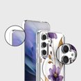 thumbnail image 2 of Caseco Samsung Galaxy S24 Clear Design Case - Purple Wildflower, 2 of 5
