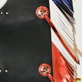 thumbnail image 4 of Hilason Pro Rodeo Bull Riding Chaps Us Flag Western Leather Kids, 4 of 6