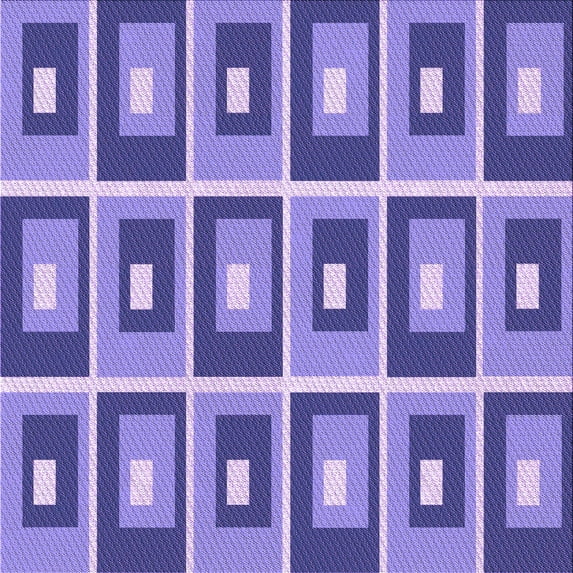 Ahgly Company Machine Washable Indoor Square Transitional Purple Amethyst Purple Area Rugs, 4' Square