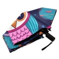 thumbnail image 5 of Owls Compact Folding Umbrella for Rain Windproof Travel Umbrella UPF 50+ Lightweight Packable Arc Size, 5 of 8