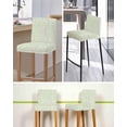 thumbnail image 5 of Sage Green Branches Bar Stool Covers Set of 2, Vintage Art Farmhouse Stretch Washable Bar Chair Covers with Backs, Removable Pub Counter Height Chair Cover for Kitchen Dining Room Cafe, 5 of 7