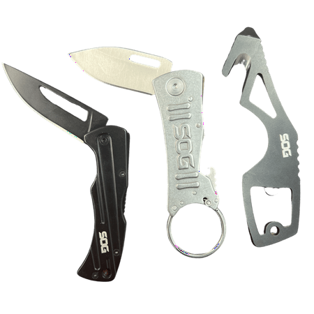 SOG Stainless Steel Pro 2.0 Kit for Everyday Use - 3 Different Knives Included