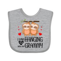 Inktastic I Love Hanging out with My Grammy Boys or Girls Baby Bib