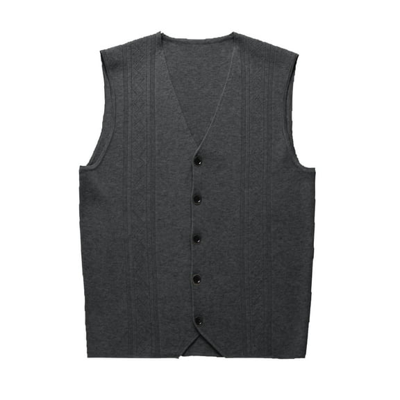 Bcfgryg Male Knitwear Shoulder Vests Fashion Trends Sleeveless Vests Men's Vest