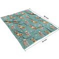 thumbnail image 4 of Chihuahua and Footprints Blanket,Comfortable Soft Flannel Throw Blanket,All Season,Warm Lightweight Blankets for Sofa Bed Couch Living Room Chair,60"x80"(150x200cm), 4 of 4