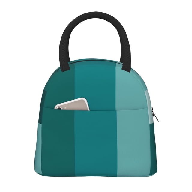 Disketp Teal Color Bolsa Térmica para Almuerzo, Lonchera con Abertura Amplia y Gran Capacidad, Organizador Reutilizable para Mujeres, Hombres y Adultos