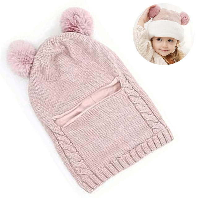 Uds. Conjunto de bufanda y sombrero de invierno para bebé, bufanda Unisex para niños pequeños
