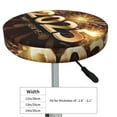 thumbnail image 4 of Lsque Happy New Year 2025 B Pattern Round Bar chair cushion covers Velvet Fabric Premium Comfort Protects from Scratches and Stains for 14-17 Inch Chair-12 inch, 4 of 7
