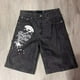 thumbnail image 5 of Pantalones cortos de mezclilla holgados para hombre y mujer, Shorts de estilo Harajuku Y2K, Hip Hop, gótico, informal, Joker, ropa de calle, 5 of 5