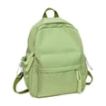 thumbnail image 4 of HJYCHN Boys Backpack Solid Color Woven Tassel Charm Small Daypack Lightweight Back to School Supplies for Kids Backpack for Girls Green, 4 of 7