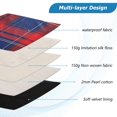 thumbnail image 3 of FORMRS 13-13.3 inch Laptop Sleeve Case Soft Carrying Quilted Computer Bag Cover, Red Green Pattern, 3 of 7