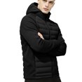 thumbnail image 4 of Men's Lightweight Puffer Jackets, Water-Resistant Casual Winter Hooded Coat, Travel, 4 of 6