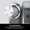 thumbnail image 4 of Ninja CREAMi Pints 2 Pack, Compatible with NC700 Series Swirl Ice Cream & Soft Serve Makers, BPA-Free & Dishwasher Safe, Grey Lids, XSK7PNTLD2, Medium, Clear, 4 of 4