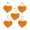 F, variant on 5PC Reflective Heart Pendant 2.6x2.2 Inch PVC Safety Keychains for Backpack Riding Night Walking Running