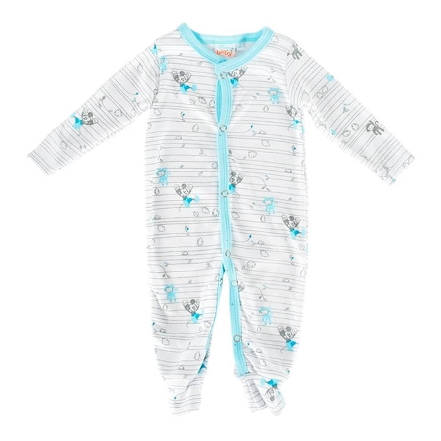 Mameluco Disney Baby Niño 12 Meses Estampado Rayas y Mickey Mouse Azul