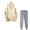 Beige, variant on Black*Friday Clearance Items under $5 GaThRRgYP Womens Trousers High Waisted,2PCS Outfits Men's and Women's Sports Tracksuits Long Sleeve Pullover Hoodies Sweatpants Fall Winter Suit