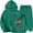 Dark Green, variant on XEGLSBU Fall Outfits for Girls Size 10-12 Winter Girls Outfits Tracksuit with Stylish Print Hoodie and Joggers Warm Kids Fall Outfits for Toddler Girls Short Sleeve White Size 12-13 Years