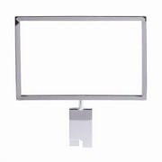 8 in. H x 11 in. W Chrome Metal Sign Holder for Gridwall (Pack of 12)