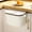 White, variant on openpig Kitchen Compost Bin for Counter Top or Under Sink, Hanging Small Trash Can with Lid for Cupboard/Bathroom/Bedroom/Office/Camping, Mountable Indoor Compost Bucket (Green)