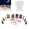 thumbnail image 3 of Christmas Village Houses, Exquisite Christmas Village Set European Style  For Coffee Shop For Office, 3 of 8