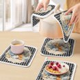 thumbnail image 5 of Thanksgiving Fall Pot Holders for Kitchen Heatproof Potholder, 4 Pack Rustic Orange Blue Pumpkin Black Plaid Hot Pads Multipurpose Oven Pads Terry Cloth Potholders Trivet for Cooking and Baking, 5 of 9