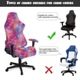 thumbnail image 5 of Pzuqiu Starlight Computer Game Chair Cover Easy to Install Backrest and Armrest Protector Slipcovers 4Pcs Leopard-Print Gaming Chair Covers Set for Home, Shop, Office, 5 of 7