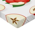 thumbnail image 2 of Ambesonne Sweets Fitted Sheet, Juicy Fresh Fruits Nature, Twin XL Size, Cream Scarlet, 2 of 3