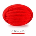 thumbnail image 1 of Xiao Hua Hilo grueso rojo de 250 g para tejer a mano (1 rollo), hilo de chenilla, hilo de ganchillo de terciopelo grueso, suave y agradable para la piel, hilo de punto a mano para cojín de almohada., 1 of 5