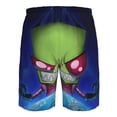 thumbnail image 6 of Invader Zim Men's Beach Shorts Swim Trunks Casual Quick Dry Board Shorts Swimwear with Mesh Lined and Pockets, 6 of 8