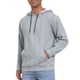 thumbnail image 4 of SUDADERAS CON CAPUCHA PULLOVER JACQUARD DE MANGA LARGA PARA HOMBRES CON BOLSILLOS Y CORDÓN 2XL GRIS, 4 of 6