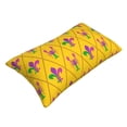 thumbnail image 3 of Vsdgher Mardi Gras Crayfish and Fleur de lis Print Pillow Cases -Iconic Collection Pillowcases -Extra Soft, Not easy to deform,not pilling Export quality, 3 of 8