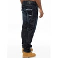 thumbnail image 4 of Enzo Mens Straight Leg Jeans Designer Denim Trousers, 4 of 6